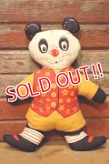 ct-231001-20 Vintage Panda Pillow Doll