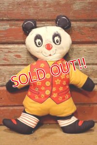 ct-231001-20 Vintage Panda Pillow Doll