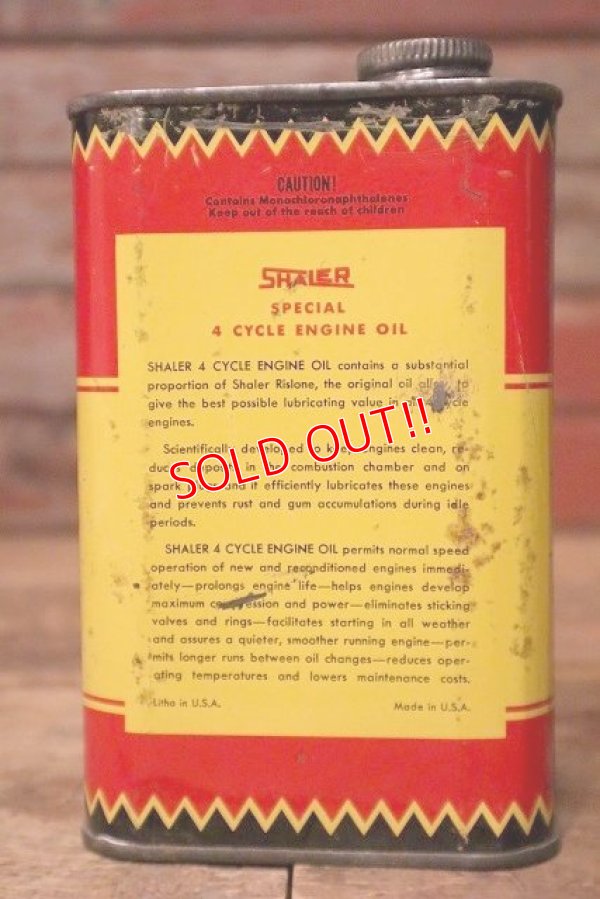 画像5: dp-230901-99 SHALER RISLONE / 4 CYCLE ENGINE OIL 16 FL.OZ Can