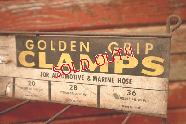 画像3: dp-230901-27 GOLDEN GRIP CLAMPS / Vintage Hook Display