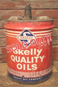 dp-230901-57 Skelly Quality Oil / 1970's 5 U.S.Gallons Oil Can