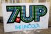 画像1: dp-231001-03 7up / 1970's-1980's Plastic Sign (1)