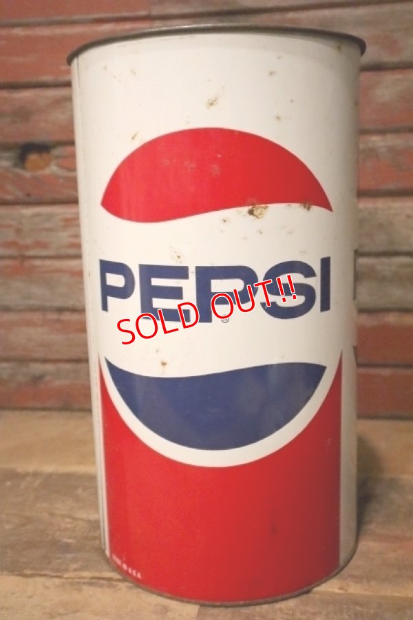 画像1: dp-231001-11 PEPSI COLA / 1960's-1970's Trash Can