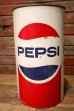 画像1: dp-231001-11 PEPSI COLA / 1960's-1970's Trash Can (1)