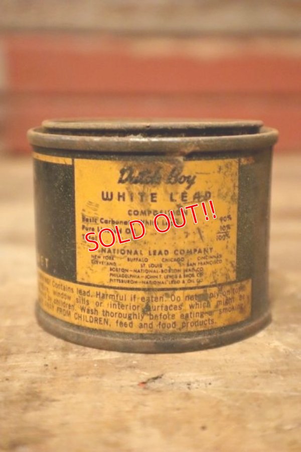 画像3: dp-231012-41 Dutch Boy / 1960's WHITE LEAD Can