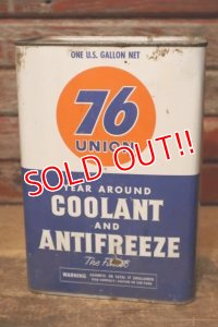 dp-231012-43 76 UNION / 1960's COOLANT AND ANTIFREEZE ONE U.S.GALLON CAN