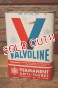 dp-231012-49 VALVOLINE / 1960's-1970's PERMANENT ANTI-FREEZE ONE U.S.GALLON CAN