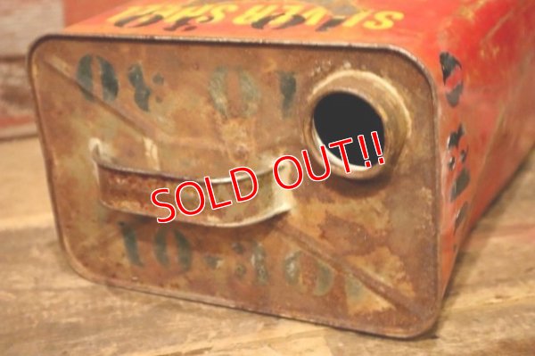 画像6: dp-231012-61 SILVER SHELL / 1950's TWO U.S.GALLONS MOTOR OIL CAN