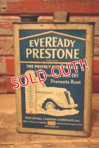 dp-231012-38 EVEREADY PRESTONE / 1930's THE PERFECT ANTI-FREEZE ONE U.S.GALLON CAN