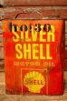 画像1: dp-231012-61 SILVER SHELL / 1950's TWO U.S.GALLONS MOTOR OIL CAN (1)