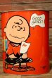 画像4: ct-231001-58 Snoopy & Charlie Brown / CHEINCO 1970's Trash Can (Red)