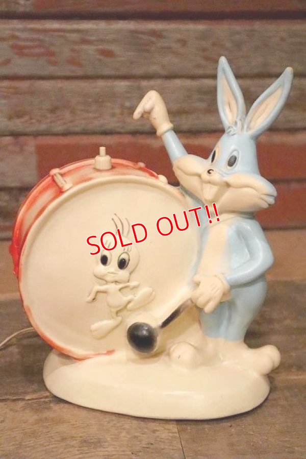画像1: ct-230301-82 Bugs Bunny & Tweety / Combex 1964 Rubber Doll Lamp