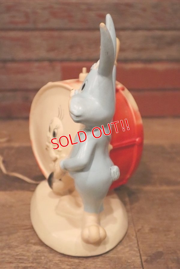 画像7: ct-230301-82 Bugs Bunny & Tweety / Combex 1964 Rubber Doll Lamp