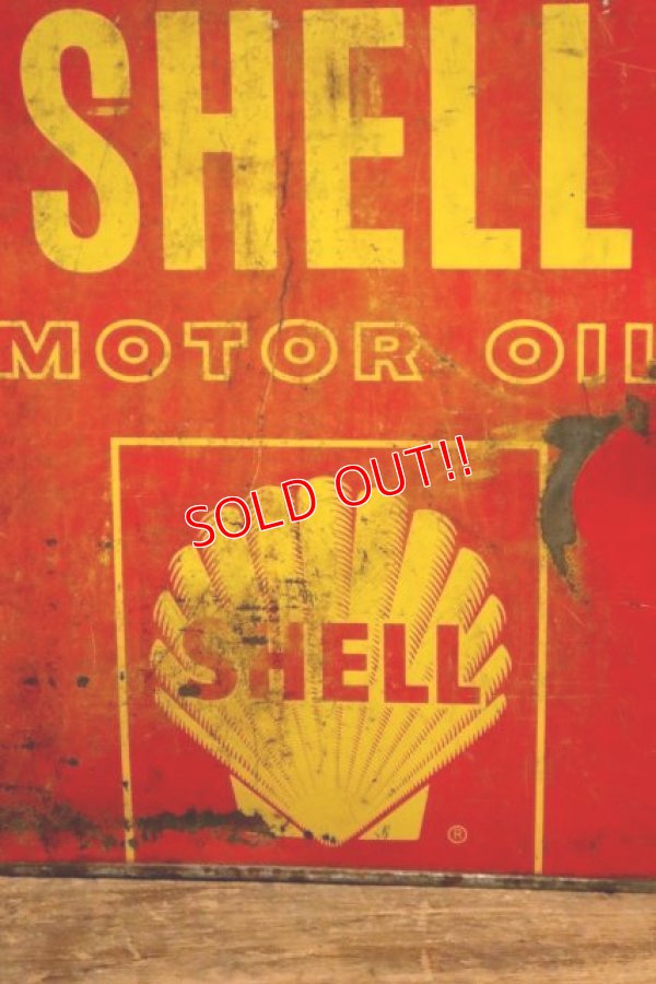画像2: dp-231012-61 SILVER SHELL / 1950's TWO U.S.GALLONS MOTOR OIL CAN
