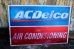 画像1: dp-231012-134 AC Delco / "AIR CONDITIONING" Metal Sign (1)