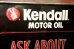 画像2: dp-231012-18 Kendall MOTOR OIL / 1980's Metal Sign "ASK ABOUT OUR FAST LUBE & OIL SERVICE" (2)