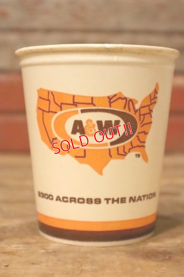 画像1: dp-231016-02 A&W Restaurant / 1970's Paper Cup