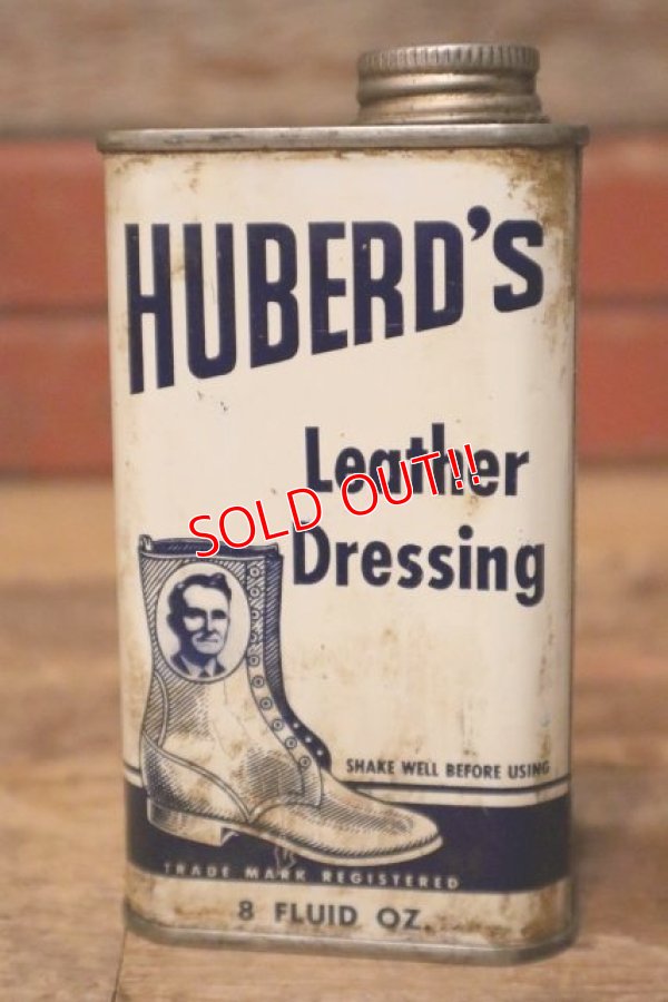 画像2: dp-231012-94 HUBERD'S / mid 1960's Leather Dressing Can
