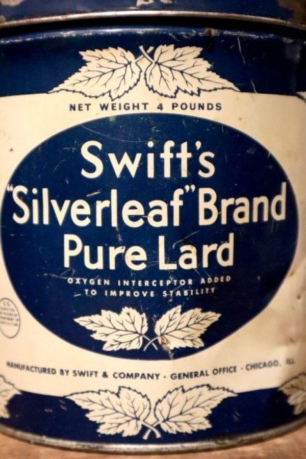 画像2: dp-231016-22 Swift's Silverleaf Brand Pure Lard / Vintage Tin Can