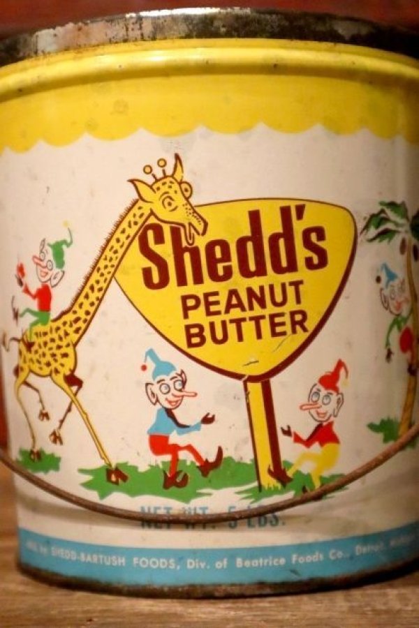 画像2: dp-231016-17 Shedd's PEAUTS BUTTER / 1960's Tin Can