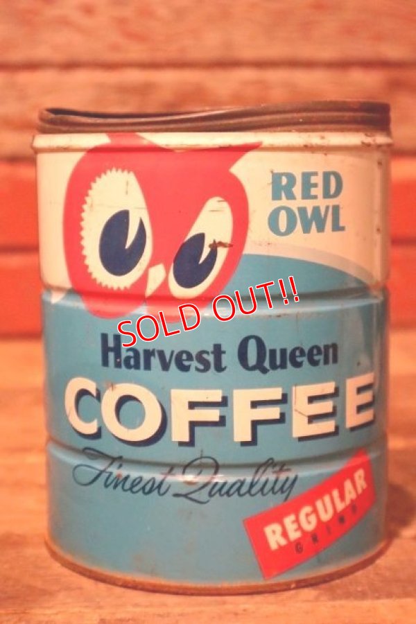 画像3: dp-231016-16 RED OWL Harvest Queen COFFEE / Vintage Tin Can