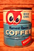 dp-231016-16 RED OWL Harvest Queen COFFEE / Vintage Tin Can