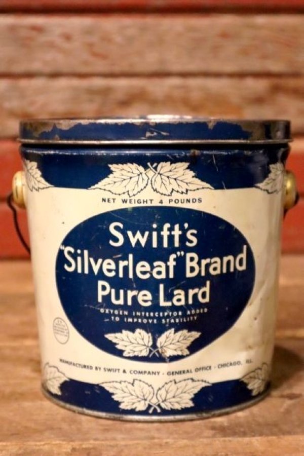 画像1: dp-231016-22 Swift's Silverleaf Brand Pure Lard / Vintage Tin Can