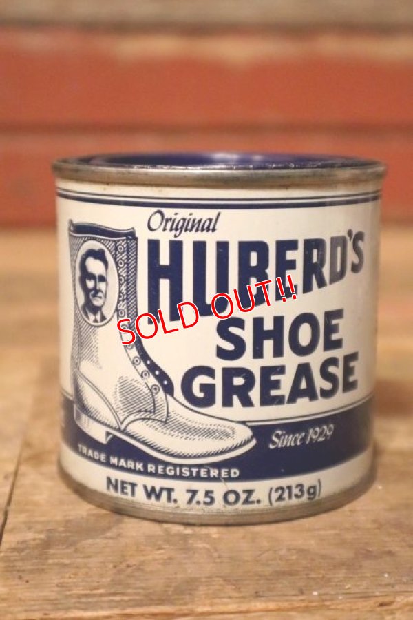 画像1: dp-231012-99 HUBERD'S / mid 1960's SHOE GREASE CAN