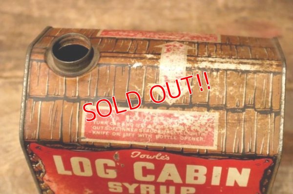 画像8: dp-231016-85 Towle's LOG CABIN SYRUP / Vintage Tin Can