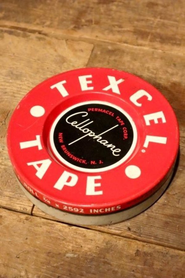 画像1: dp-231016-86 TEXCEL / Vintage Cellophane Tape Can