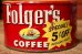 画像3: dp-231016-14 Folger's COFFEE / Vintage Tin Can