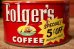 画像3: dp-231016-14 Folger's COFFEE / Vintage Tin Can