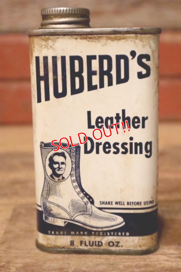 画像1: dp-231012-94 HUBERD'S / mid 1960's Leather Dressing Can