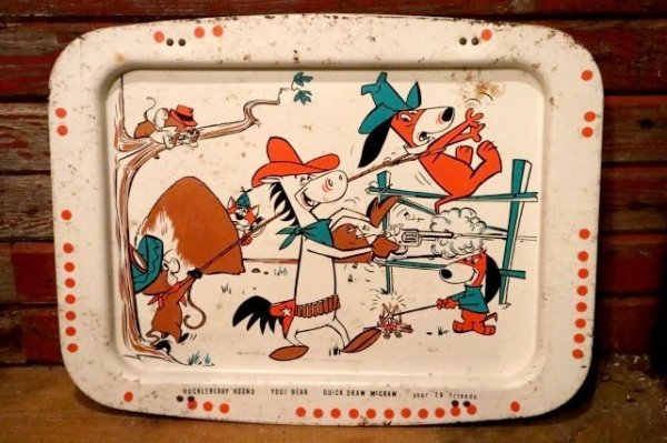 画像1: ct-231012-02 Hanna-Barbera Characters / 1960's Tin Holding Kid's Table