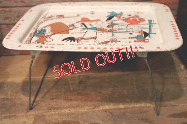 画像8: ct-231012-02 Hanna-Barbera Characters / 1960's Tin Holding Kid's Table