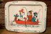 画像1: ct-231012-01 Hanna-Barbera Characters / 1960's Tin Holding Kid's Table (1)