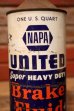 画像2: dp-231012-39 NAPA UNITED Super HEAVY DUTY Brake Fluid ONE U.S. QUART CAN (2)