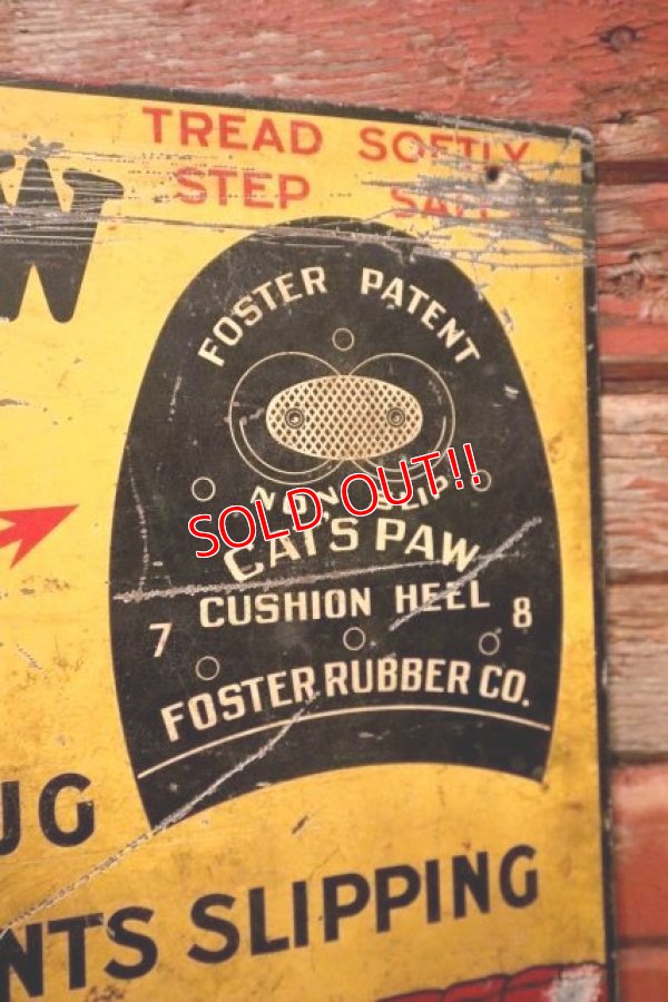 画像8: dp-231012-17 CAT'S PAW / 1920's-1930's Flange Metal Sign