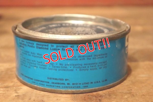 画像5: dp-231012-87 Ford / 1966 CUSTOM AUTO WAX 8 OZ. CAN