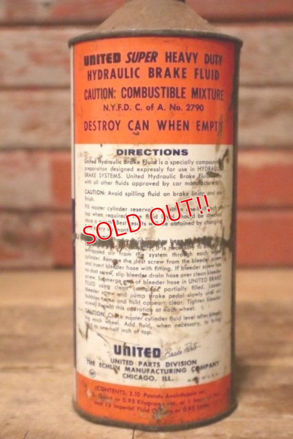 画像5: dp-231012-39 NAPA UNITED Super HEAVY DUTY Brake Fluid ONE U.S. QUART CAN