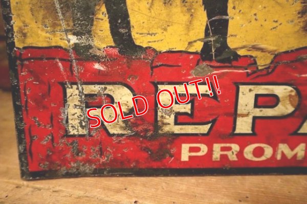 画像11: dp-231012-17 CAT'S PAW / 1920's-1930's Flange Metal Sign