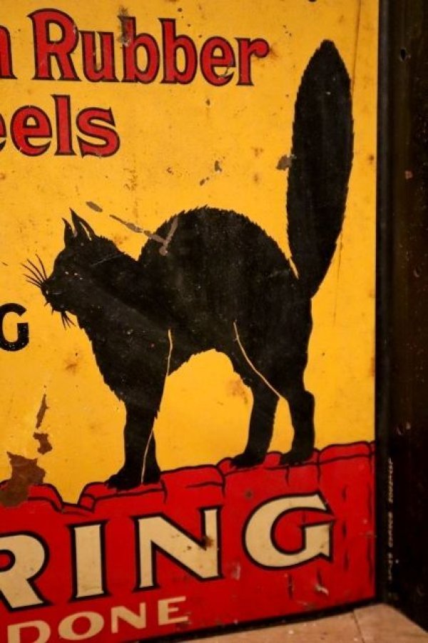 画像2: dp-231012-17 CAT'S PAW / 1920's-1930's Flange Metal Sign