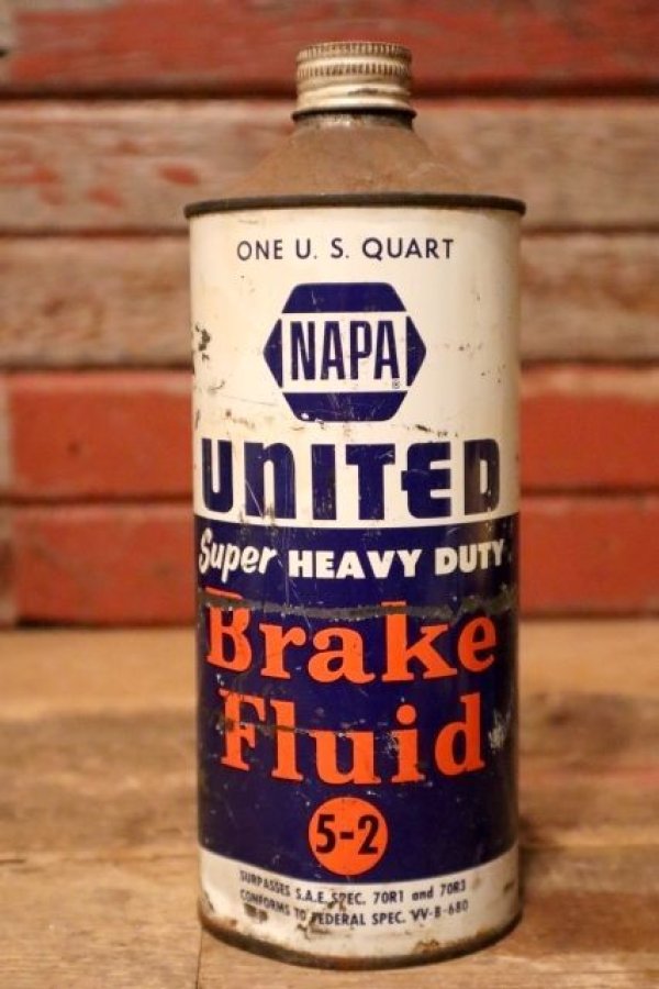 画像1: dp-231012-39 NAPA UNITED Super HEAVY DUTY Brake Fluid ONE U.S. QUART CAN