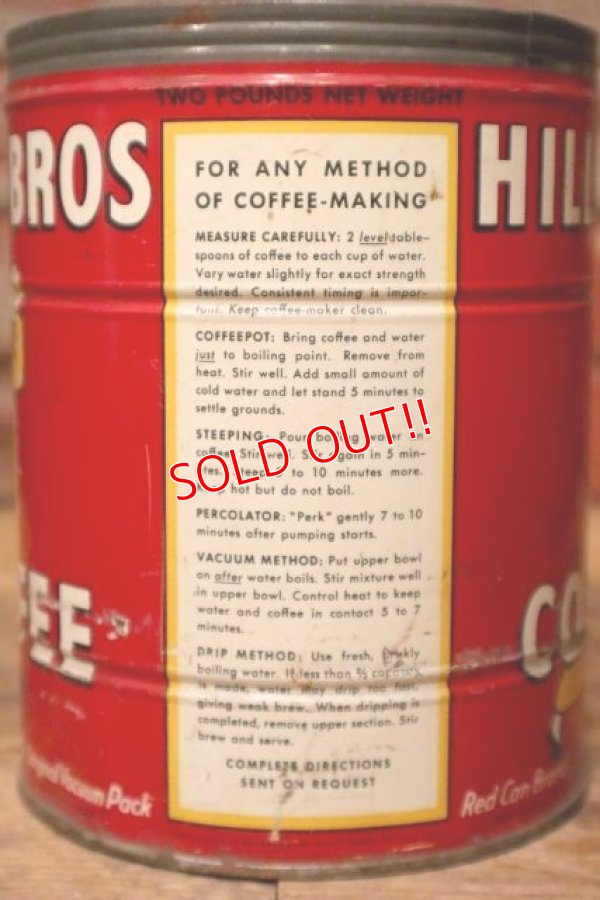 画像4: dp-231016-29 HILLS BROS COFFEE / Vintage Tin Can