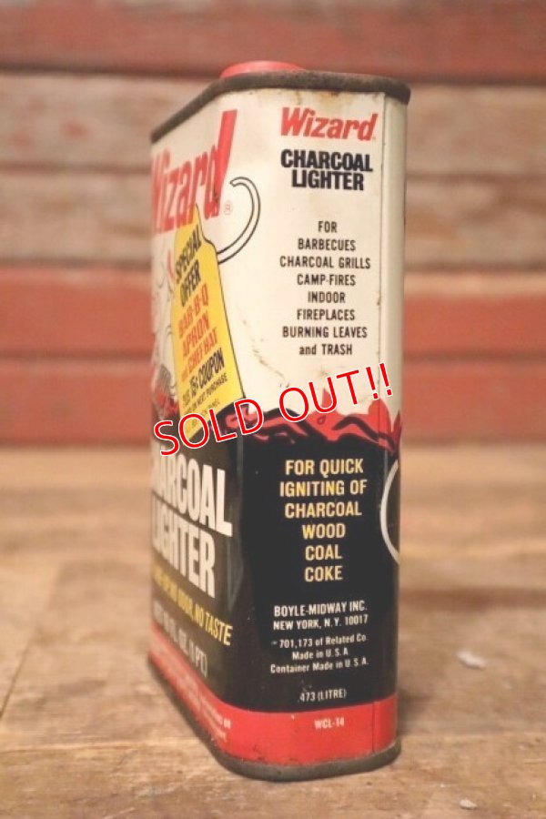 画像4: dp-231016-59 Wizard CHARCOAL LIGHTER / Vintage Oil Can