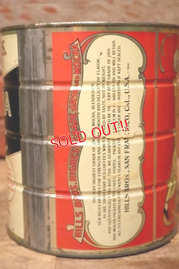 画像4: dp-231016-30 HILLS BROS. JAVA AND MOCHA COFFEE / Vintage Tin Can