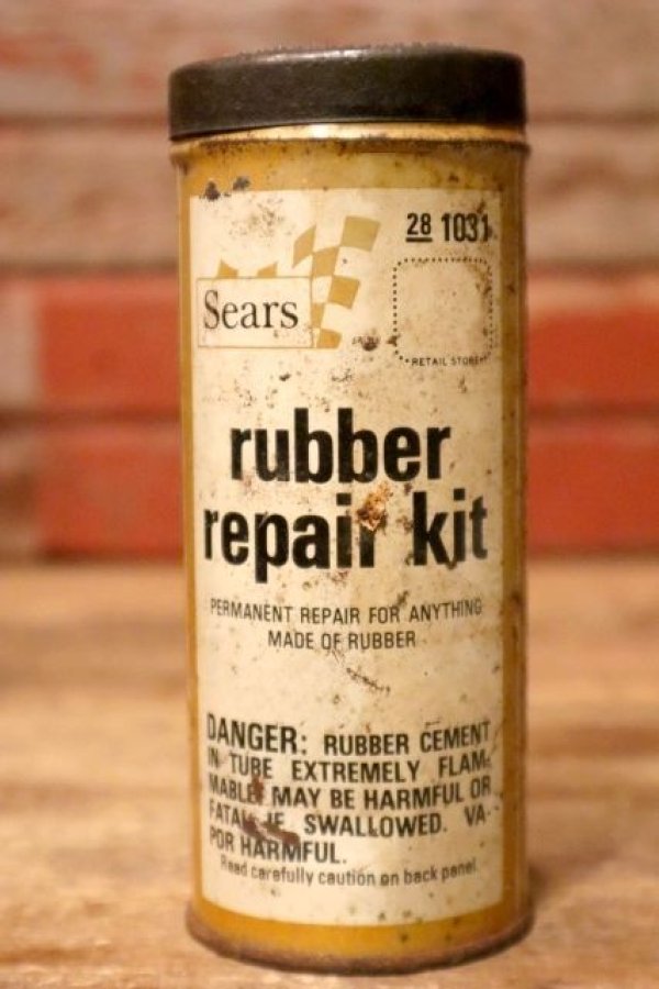 画像1: dp-231016-65 Sears rubber repair kit / Vintage Tin Can