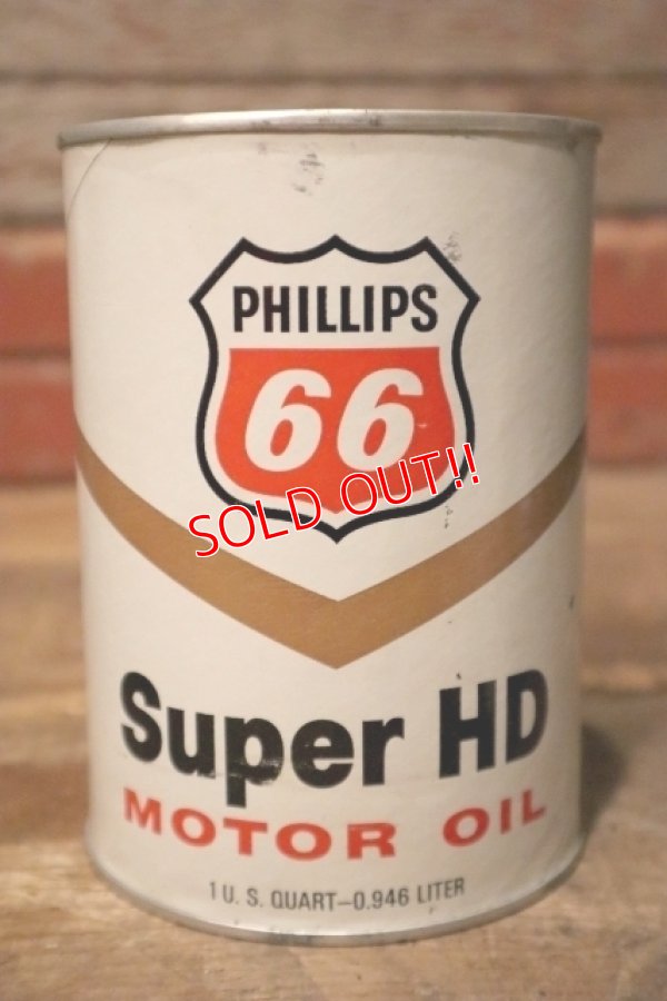 画像1: dp-231012-70 PHILLIPS 66 / Super HD U.S. ONE QUART MOTOR OIL CAN