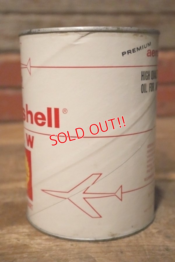 画像4: dp-231012-71 SHELL / PREMIUO aeroshell OIL W U.S. ONE QUART MOTOR OIL CAN