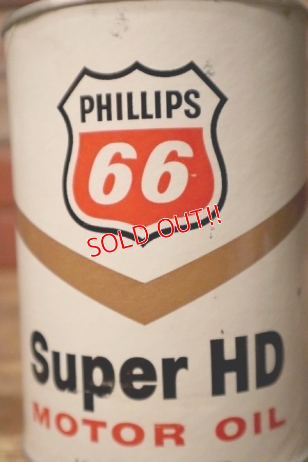 画像2: dp-231012-70 PHILLIPS 66 / Super HD U.S. ONE QUART MOTOR OIL CAN